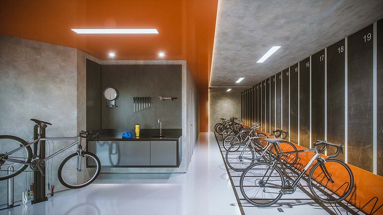 Apê Moderno | 2 dorms c/ varanda | 26° andar