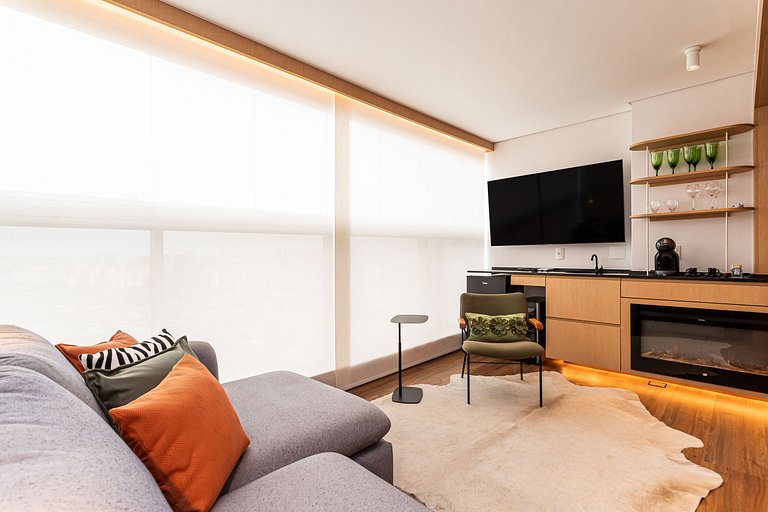 White 2880 Pinheiros| Lindo Apê 28°| 2 dorms 80m