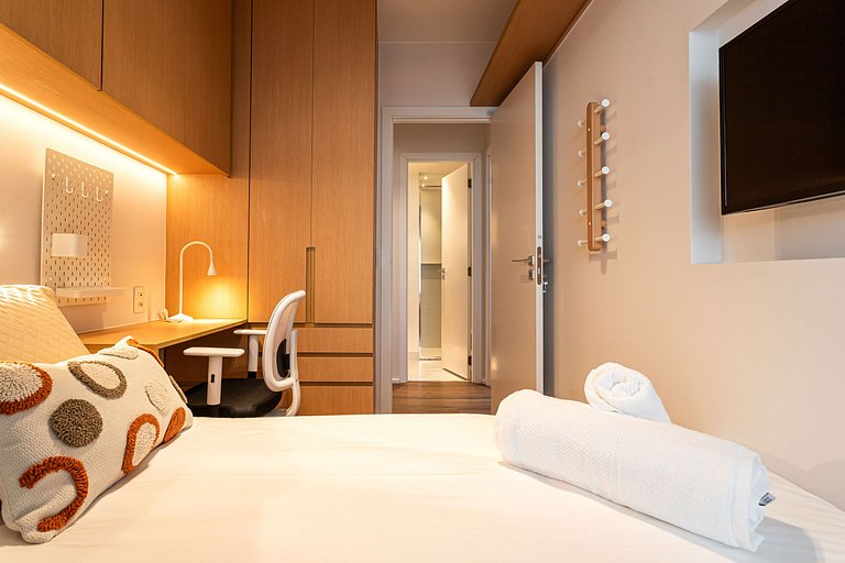 White 2880 Pinheiros| Lindo Apê 28°| 2 dorms 80m