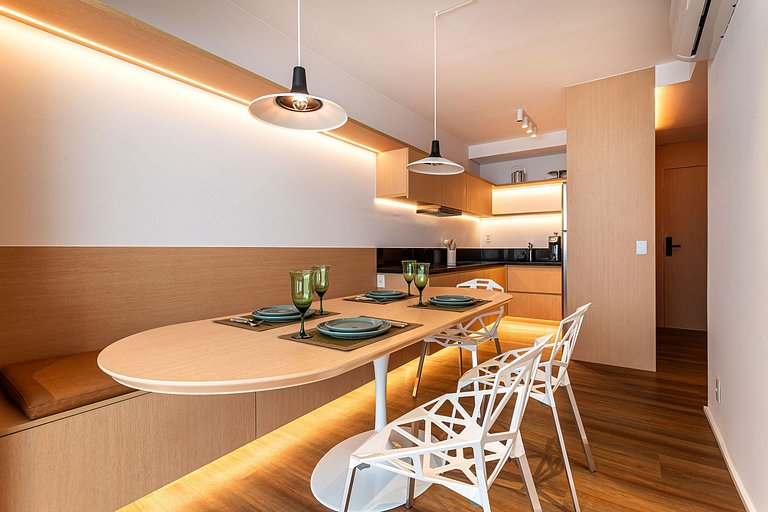 White 2880 Pinheiros| Lindo Apê 28°| 2 dorms 80m