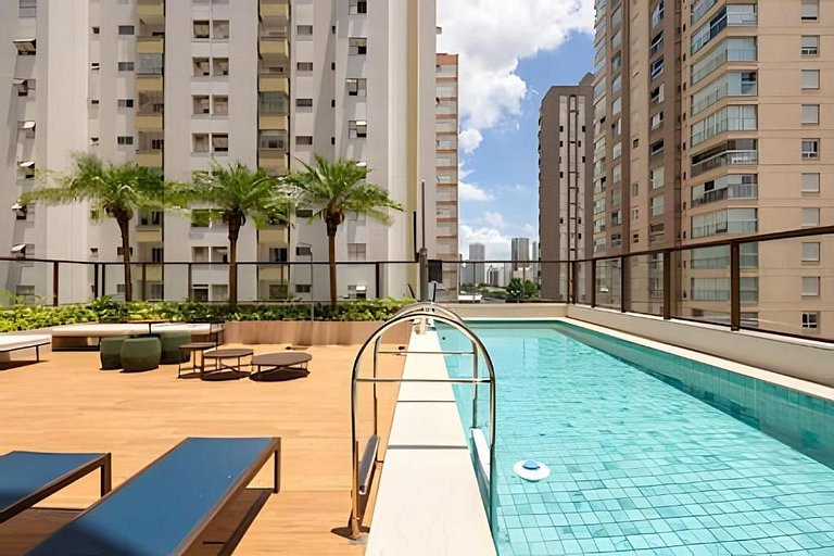 Studio Moderno e Aconchegante 27m | Campo Belo