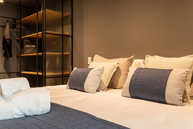 Lindo apê com Jacuzzi e cama King | Itaim Bibi