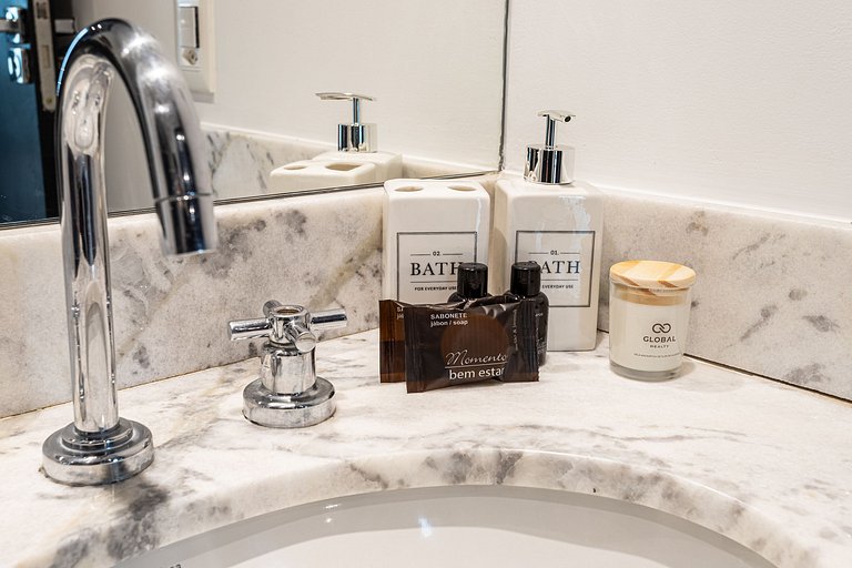 Lindo apê com Jacuzzi e cama King | Itaim Bibi