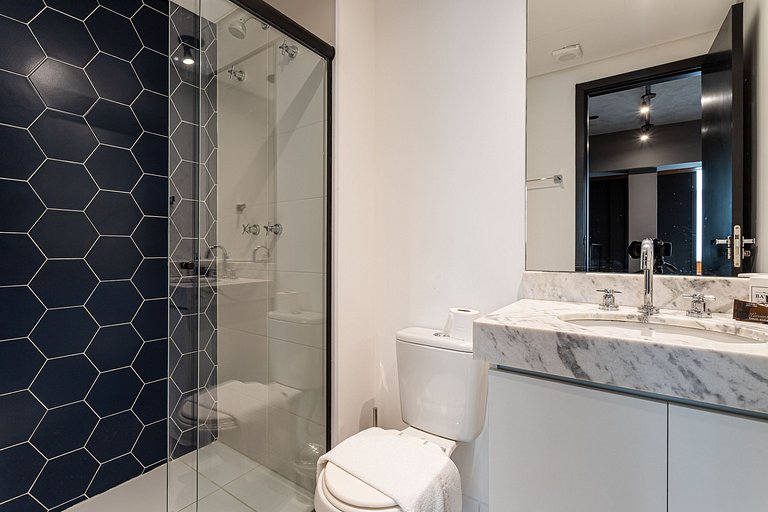 Lindo apê com Jacuzzi e cama King | Itaim Bibi