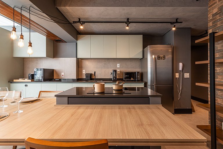 Lindo apê com Jacuzzi e cama King | Itaim Bibi