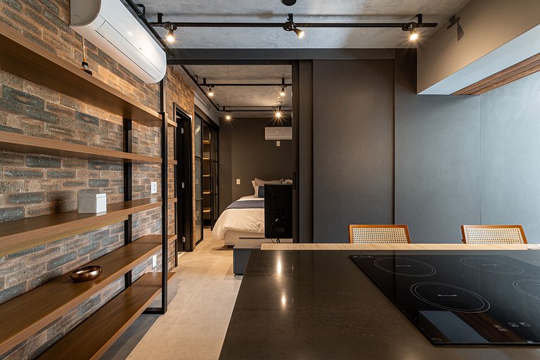 Lindo apê com Jacuzzi e cama King | Itaim Bibi