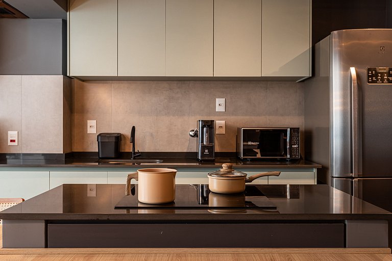 Lindo apê com Jacuzzi e cama King | Itaim Bibi