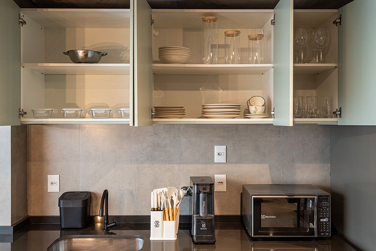 Lindo apê com Jacuzzi e cama King | Itaim Bibi