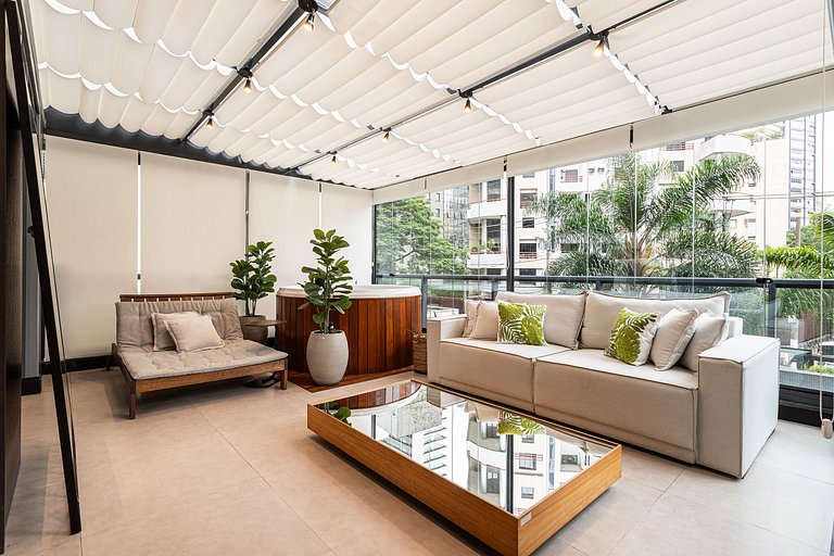 Lindo apê com Jacuzzi e cama King | Itaim Bibi