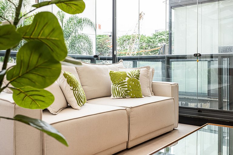 Lindo apê com Jacuzzi e cama King | Itaim Bibi