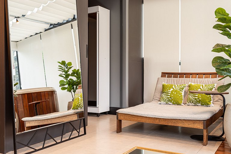 Lindo apê com Jacuzzi e cama King | Itaim Bibi