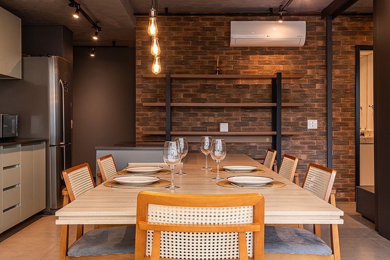 Lindo apê com Jacuzzi e cama King | Itaim Bibi