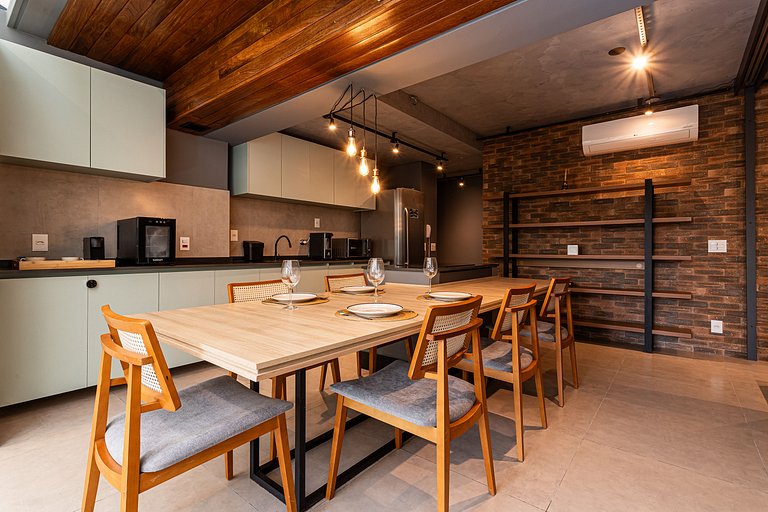 Lindo apê com Jacuzzi e cama King | Itaim Bibi