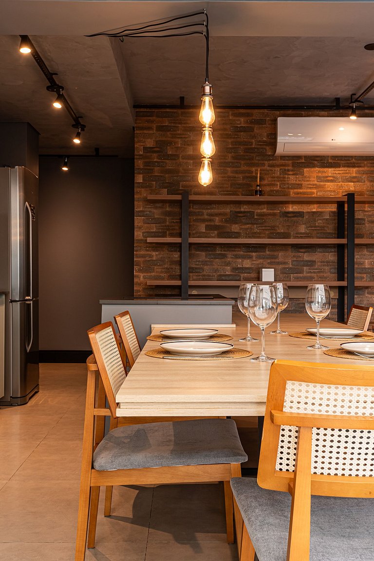 Lindo apê com Jacuzzi e cama King | Itaim Bibi