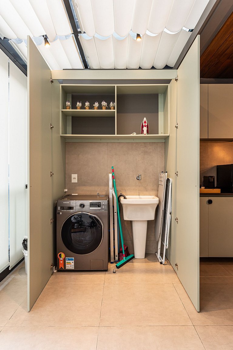 Lindo apê com Jacuzzi e cama King | Itaim Bibi