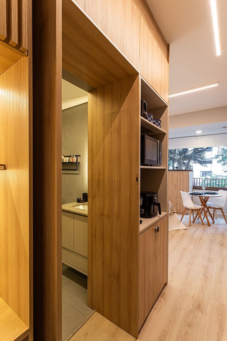Studio Moderno e Aconchegante 27m | Campo Belo