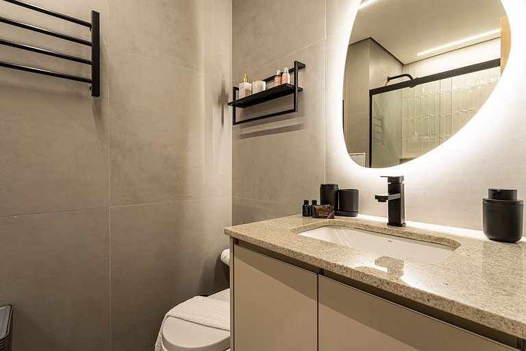 Studio Moderno e Aconchegante 27m | Campo Belo