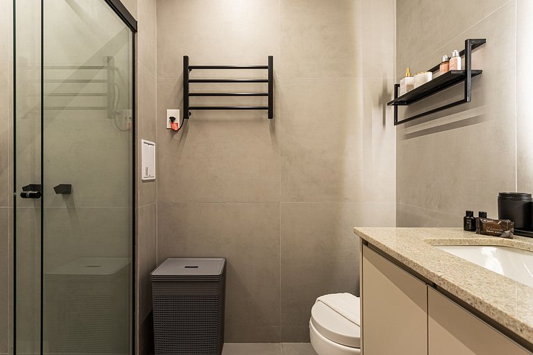 Studio Moderno e Aconchegante 27m | Campo Belo