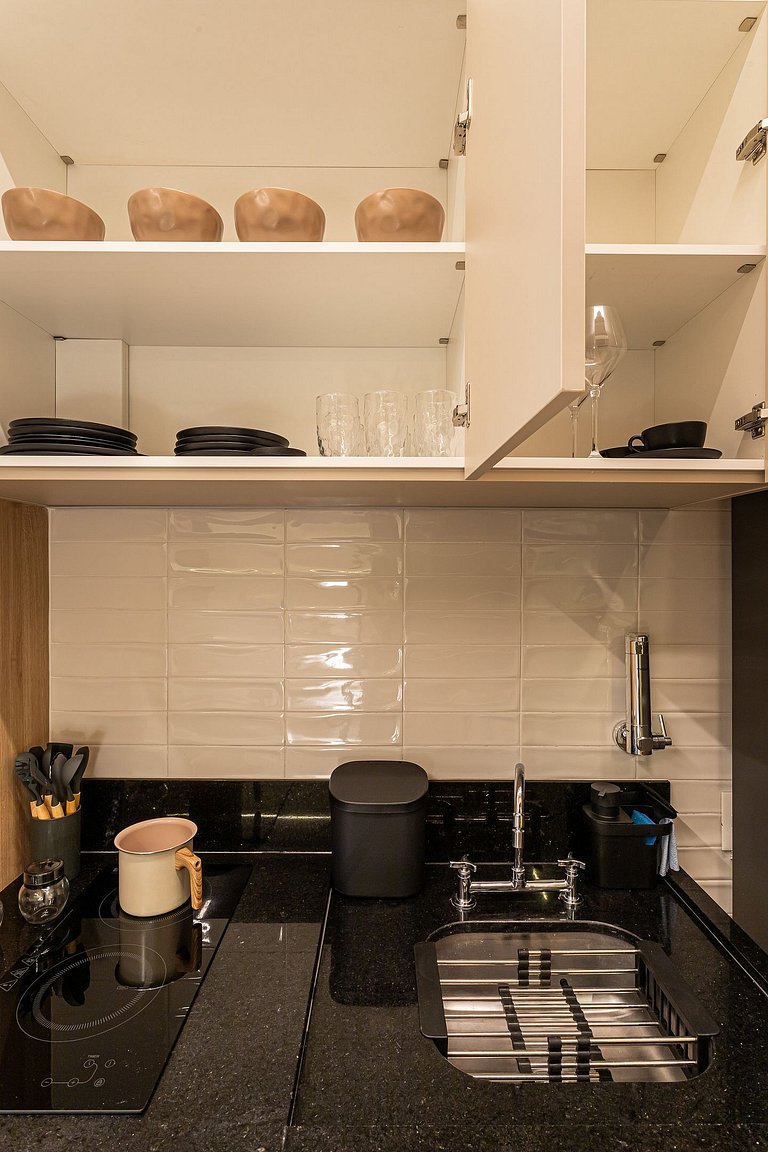 Studio Moderno e Aconchegante 27m | Campo Belo