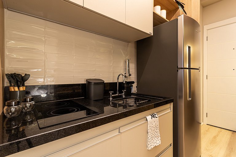 Studio Moderno e Aconchegante 27m | Campo Belo