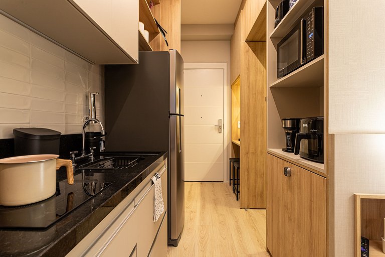 Studio Moderno e Aconchegante 27m | Campo Belo