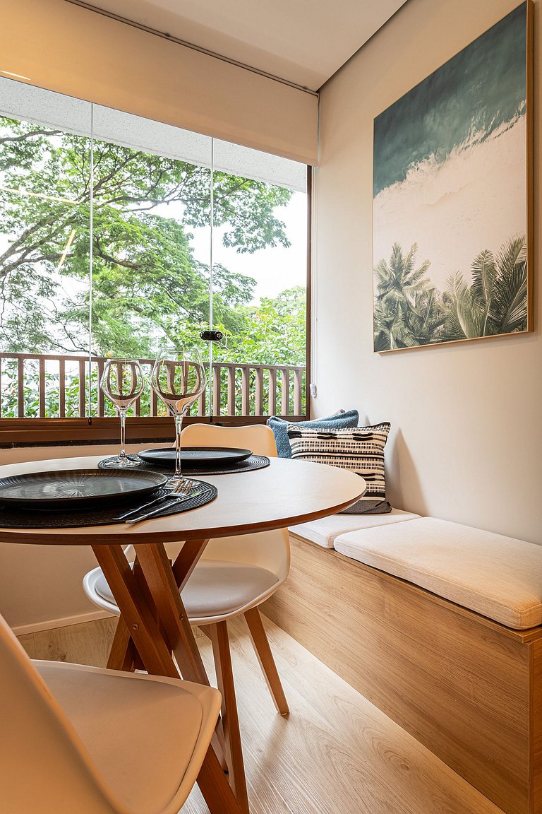 Studio Moderno e Aconchegante 27m | Campo Belo