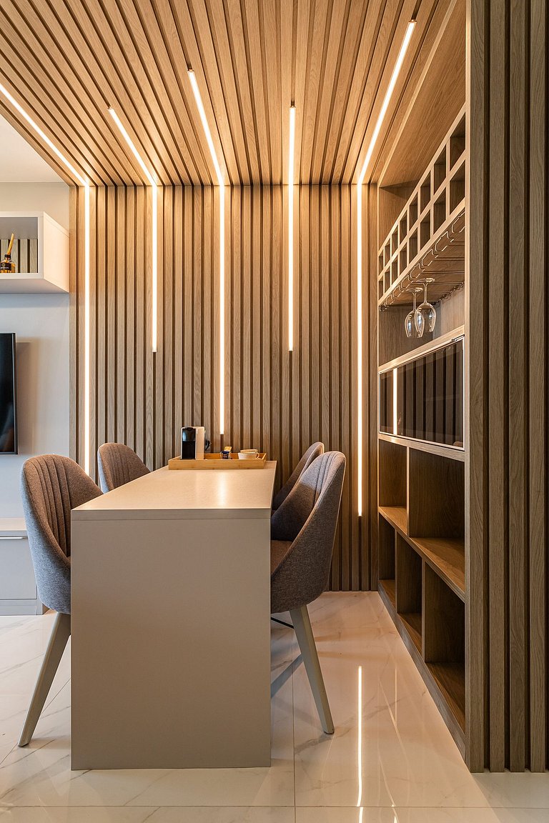 Apê Moderno | 2 dorms c/ varanda | 26° andar