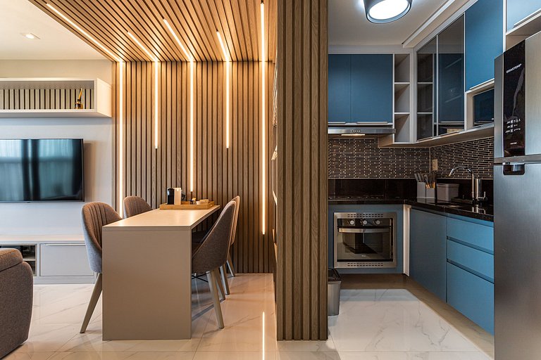 Apê Moderno | 2 dorms c/ varanda | 26° andar