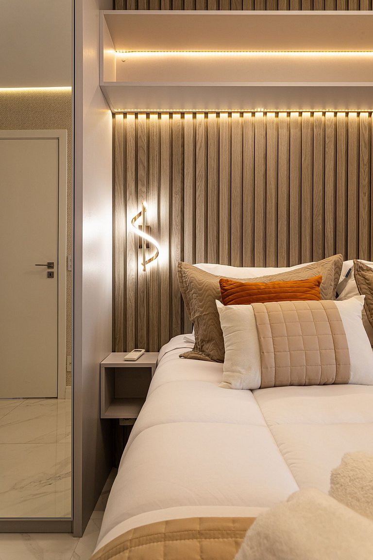 Apê Moderno | 2 dorms c/ varanda | 26° andar